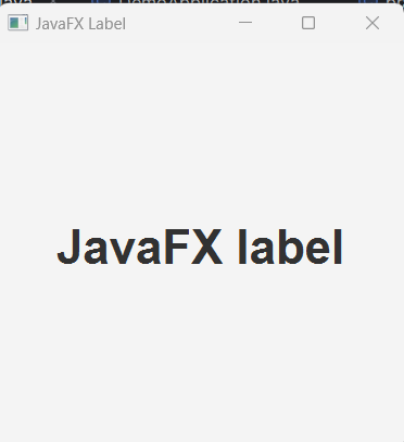 JavaFX Label