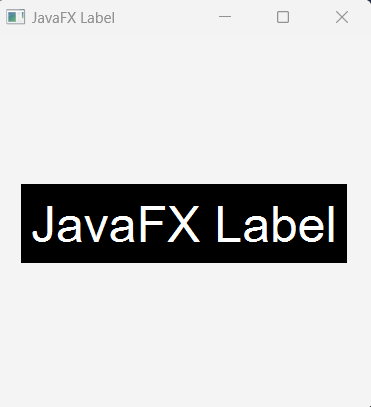 JavaFX Label