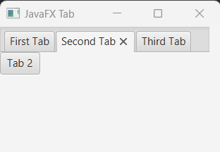 JavaFX Tab