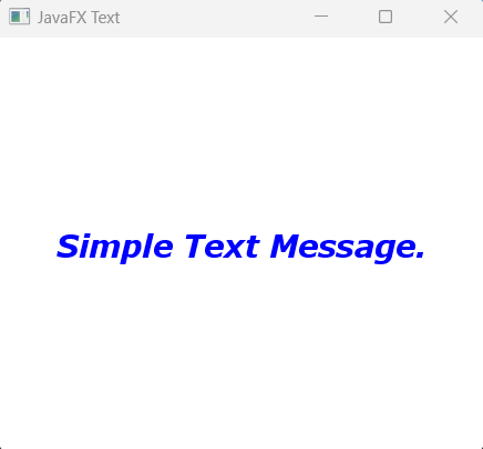 JavaFX Text