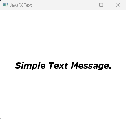 JavaFX Text