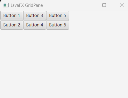 JavaFX GridPane